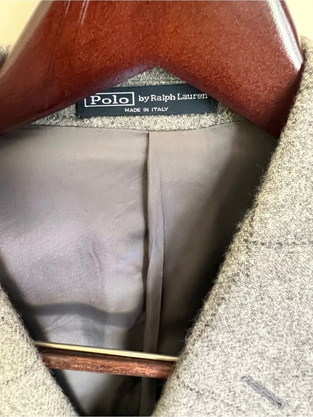 Polo by Ralph Lauren Gray Windowpane Wool-Blend Sport Coat